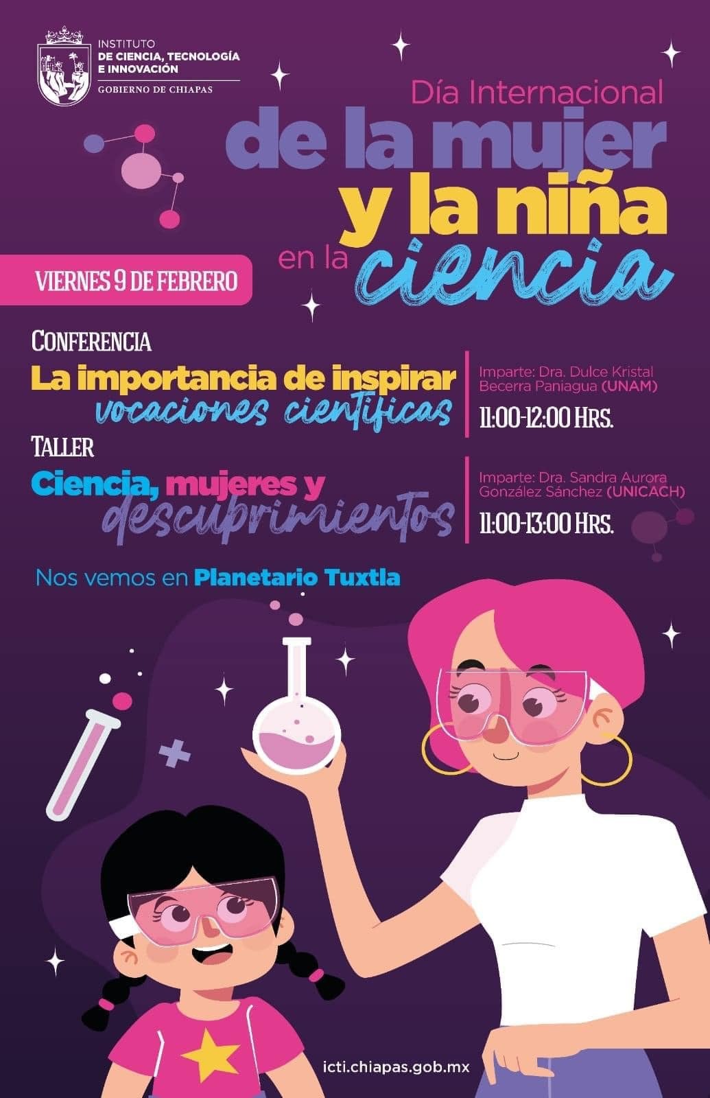 Invitan a conmemorar el Día Internacional de las Mujeres y las Niñas en la Ciencia, junto al ICTI Chiapas
