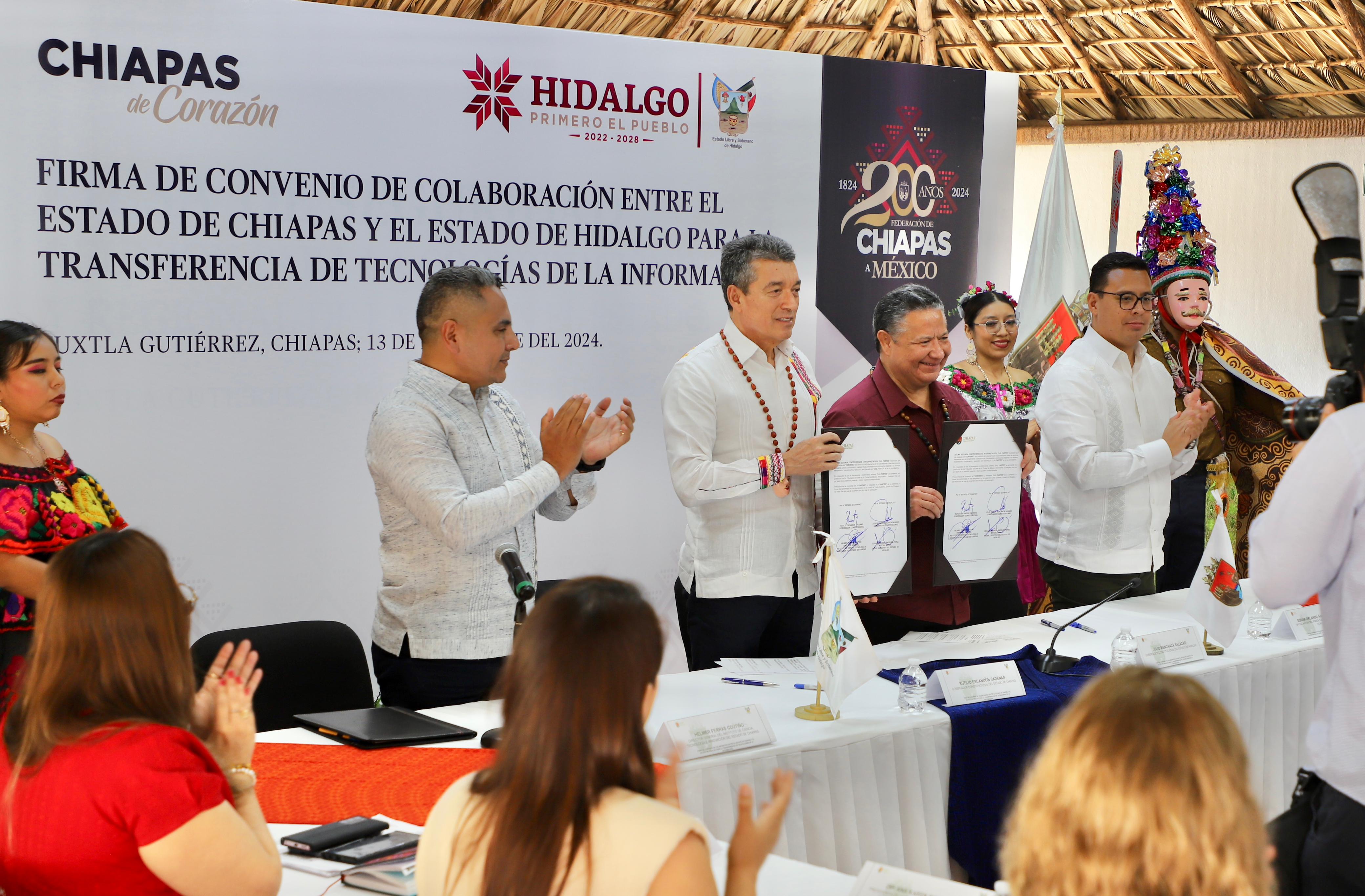 En un hecho histórico, Chiapas transfiere tecnología al estado de Hidalgo